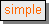 Text Box: simple