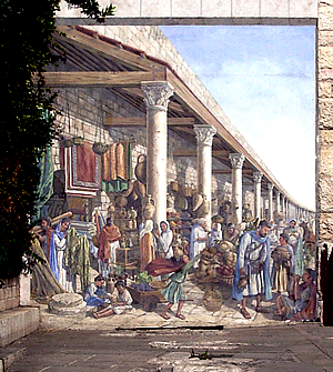 Mural of the Roman Cardo, Jerusalem.