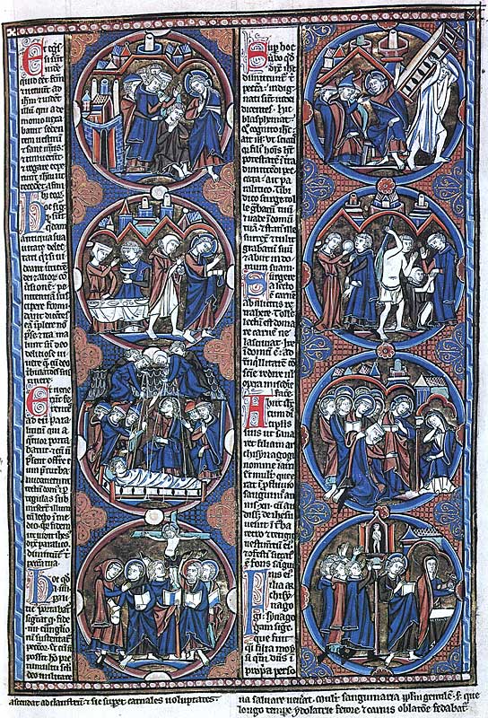 The Moralized Bible. British Library Harley MS1527 f27. 1600x1100. 772kb.