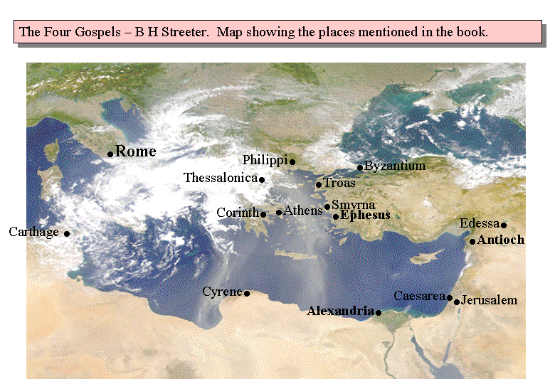 Map of the places mentioned ...