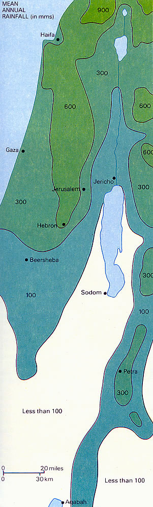 Holy Land - Rainfall.