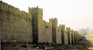 Ninevah. The reconstructed walls.