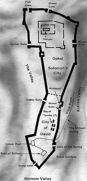 Jerusalem: Temple Area in the time of King Solomon.