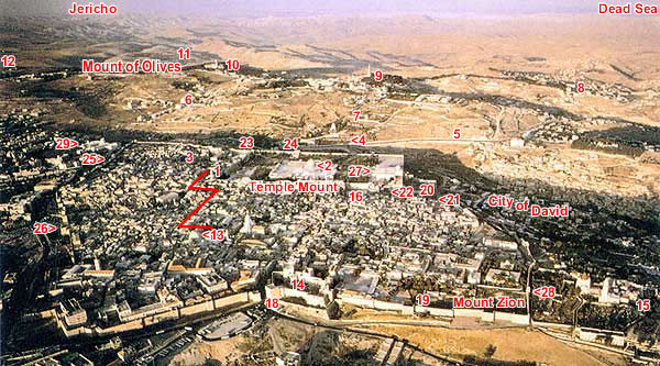 Jerusalem: Overview from the West.